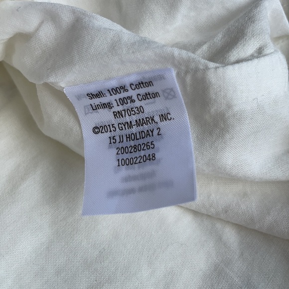 Janie And Jack | White Short Sleeve Swan Blouse | 4 - Picture 11 of 13